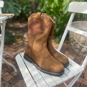 Men's DeWalt Gaucho Steel Toe Leather Cowboy Boots NWOT